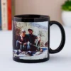 Printable Black Mug with a White Printable Patch